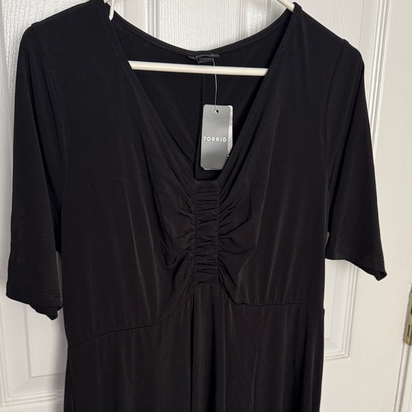 Torrid Black Midi Dress - Torrid Size 0 - Picture 2 of 7